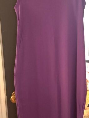 LOFT Ribbed Purple Crewneck Tank